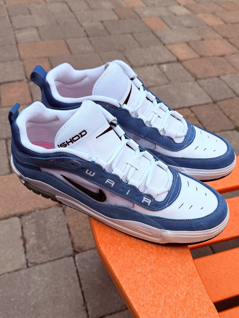 Men’s Nike SB Air Max Ishod Wair Pro Model Skateboard Sneakers - Star Blue SZ 12